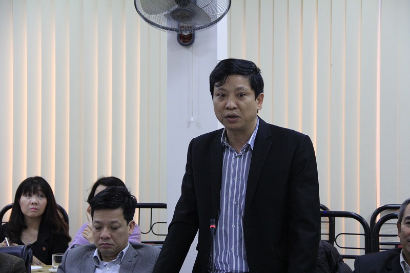 Ông Tạ Tấn - Phó Vụ trưởng Vụ Tổ chức phi chính phủ - Bộ Nội vụ phát biểu tại Hội nghị