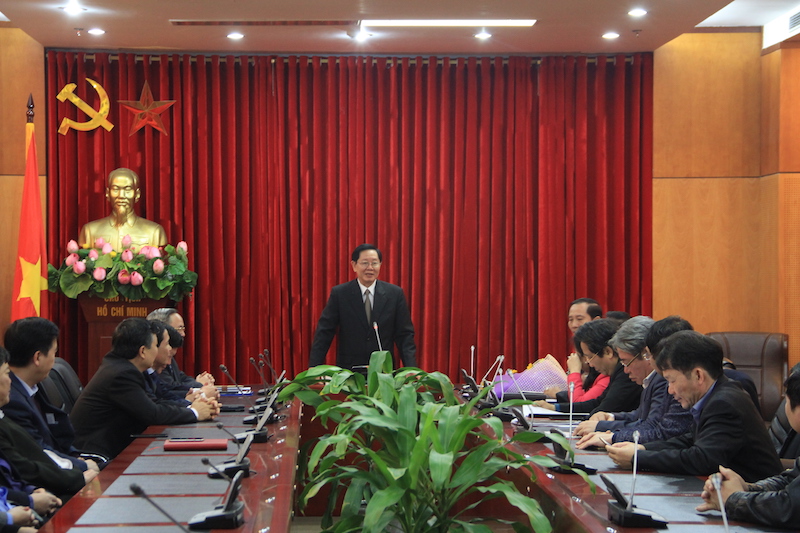 Bộ trưởng Lê Vĩnh Tân phát biểu tại buổi Lễ 
