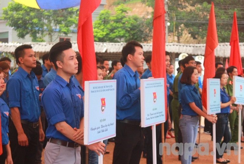 Đoàn viên, thanh niên tỉnh Thái Nguyên tham dự Lễ ra quân