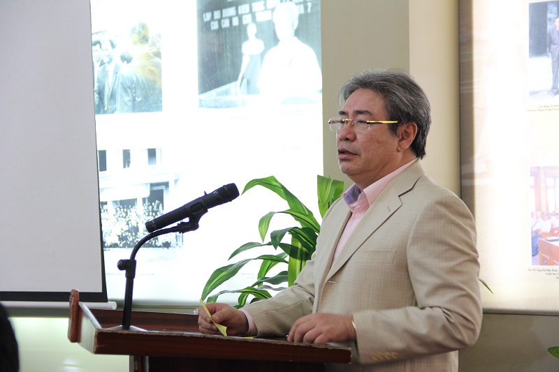 TS. Đặng Xuân Hoan – Giám đốc Học viện phát biểu chúc mừng và giao nhiệm vụ cho các đồng chí được bổ nhiệm
