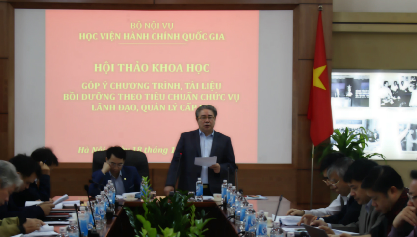  TS. Đặng Xuân Hoan – Giám đốc Học viện phát biểu khai mạc Hội thảo