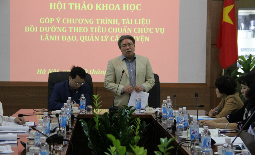  TS. Đặng Xuân Hoan – Giám đốc Học viện phát biểu ý kiến trong Hội thảo
