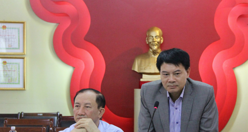 ThS. Tống Đăng Hưng – Phó Trưởng ban Quản lý bồi dưỡng phát biểu trong Hội thảo