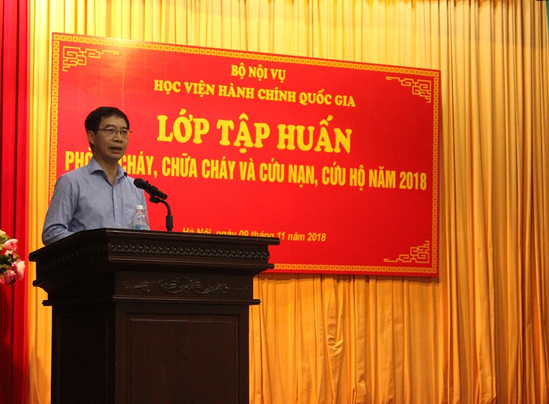 PGS.TS. Lương Thanh Cường – Phó Giám đốc Học viện phát biểu khai mạc Lớp tập huấn