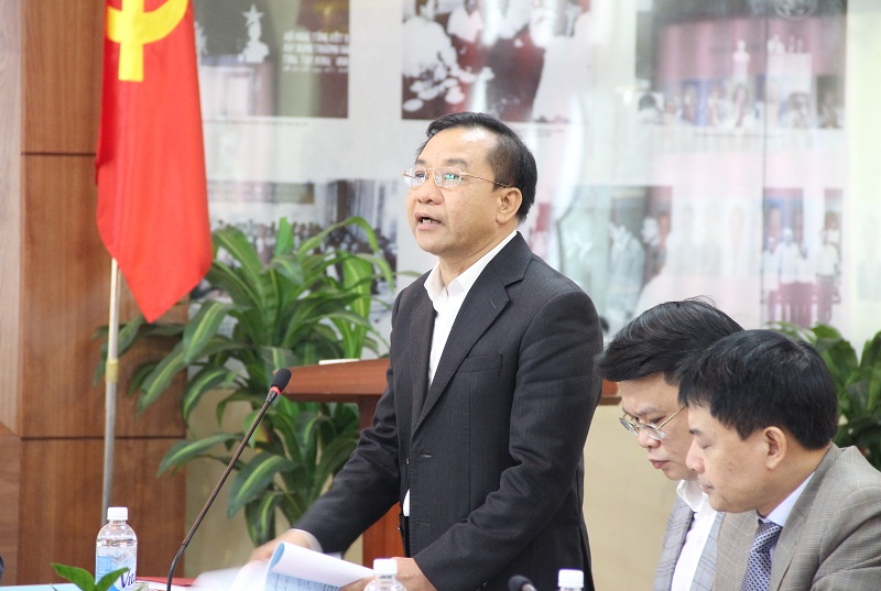 TS. Nguyễn Đăng Quế - Phó Giám đốc Học viện nêu quan điểm tại Hội nghị