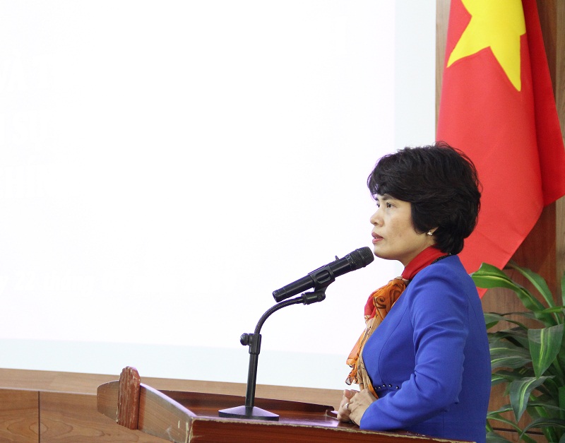  TS. Nguyễn Thị Thanh Thủy phát biểu tại buổi Lễ