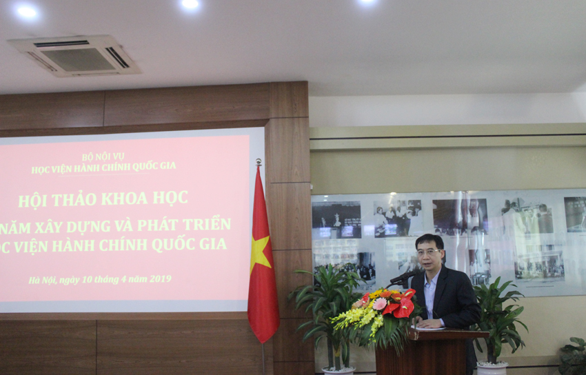 PGS.TS. Lương Thanh Cường - Phó Giám đốc Học viện phát biểu kết luận Hội thảo
