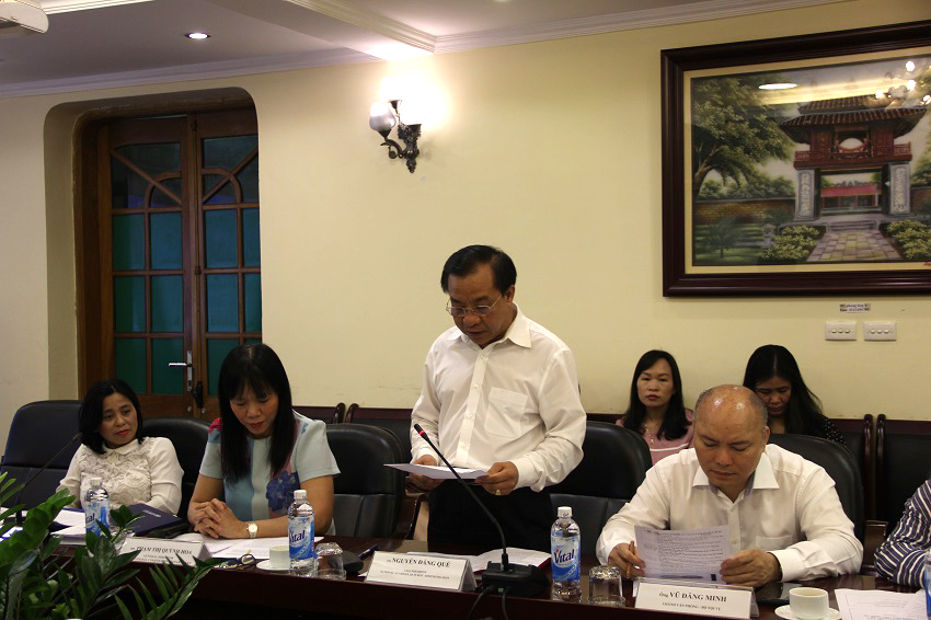 TS. Nguyễn Đăng Quế, Phó Giám đốc Học viện phát biểu khai mạc hội thảo