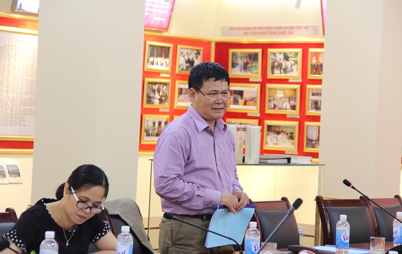 PGS.TS. Trần Kim Trung – Phó Viện trưởng Viện Nghiên cứu quản lý kinh tế Trung ương góp ý về nội dung Chiến lược