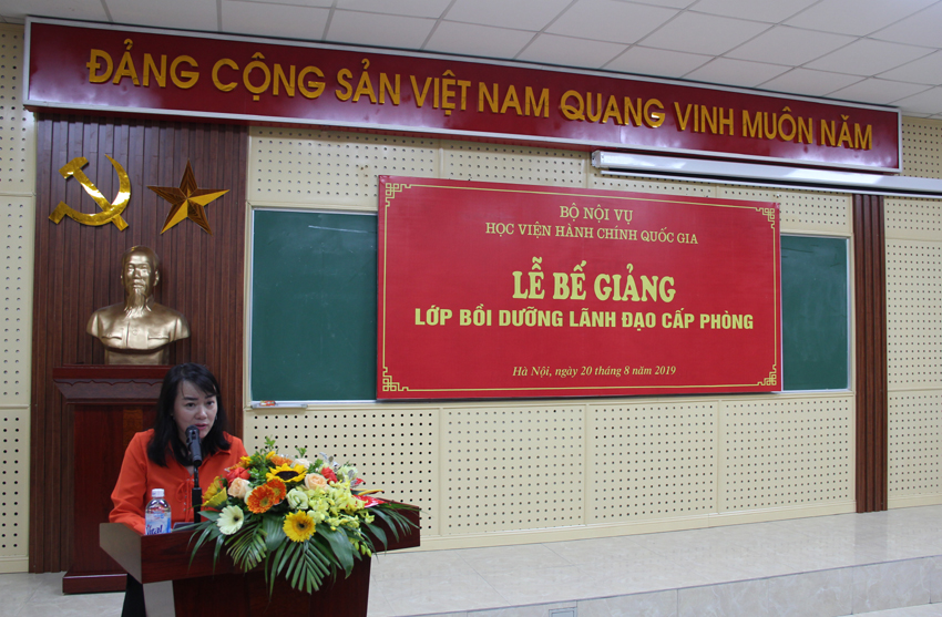 ThS. Nguyễn Thị Tâm – Phó Trưởng phòng Quản lý bồi dưỡng theo chức vụ lãnh đạo quản lý 