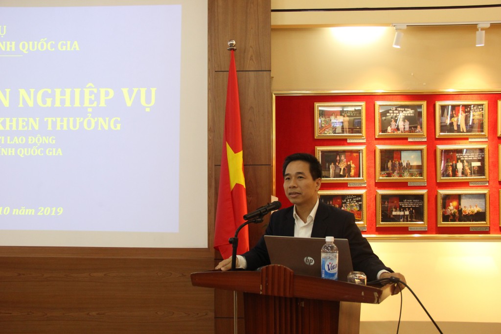 TS. Nguyễn Tiến Hiệp, Trưởng Ban Tổ chức cán bộ phát biểu khai mạc 