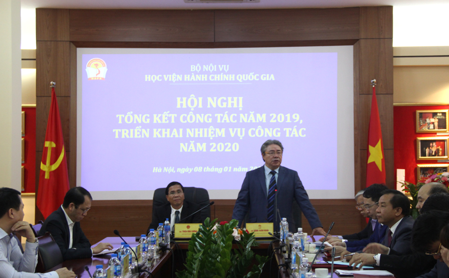 TS. Đặng Xuân Hoan – Giám đốc Học viện phát biểu tại Hội nghị