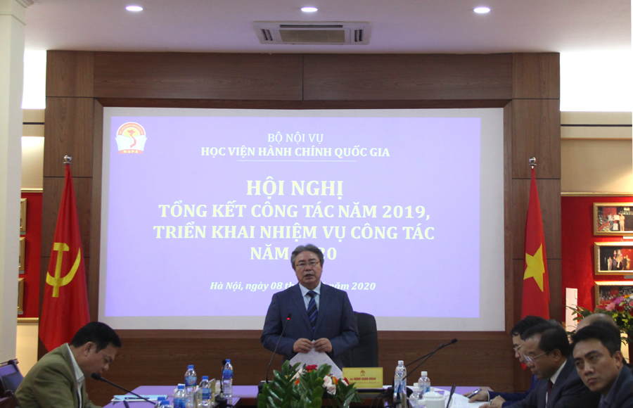 TS. Đặng Xuân Hoan – Giám đốc Học viện phát biểu kết luận Hội nghị 