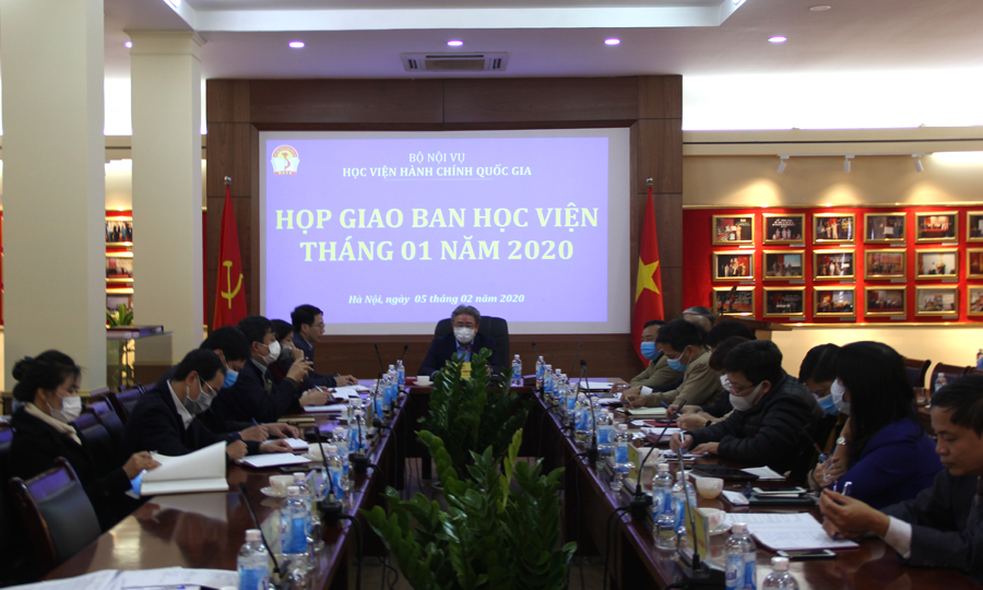 TS. Đặng Xuân Hoan - Giám đốc Học viện kết luận tại buổi họp