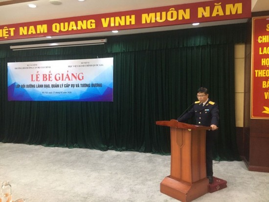 Ông Lưu Mạnh Tưởng - Phó Tổng Cục trưởng Tổng cục Hải quan phát biểu