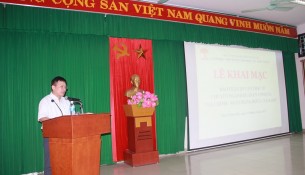 TS. Nguyễn Ngọc Thao – Trưởng Khoa Quản lý Tài chính công phát biểu tại Lễ khai mạc bảo vệ luận văn