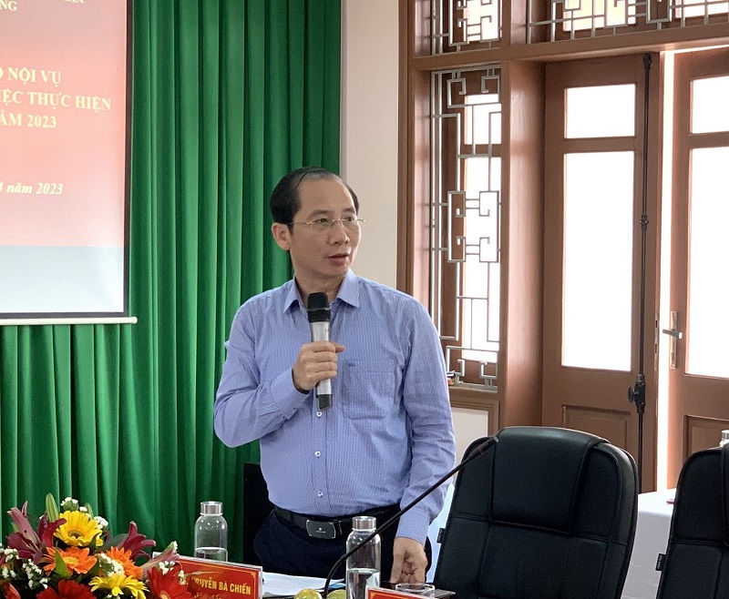 PGS.TS. Nguyễn Bá Chiến - Giám đốc Học viện Hành chính Quốc gia phát biểu ý kiến