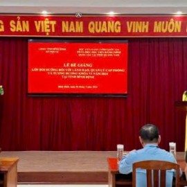 Toàn cảnh Lễ Bế giảng.