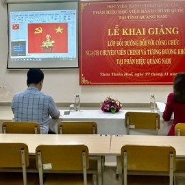 Toàn cảnh Lễ khai giảng.