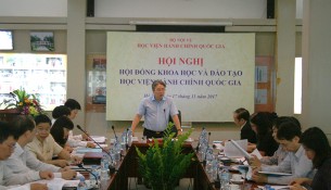 TS. Đặng Xuân Hoan - Giám đốc Học viện chủ trì Hội nghị