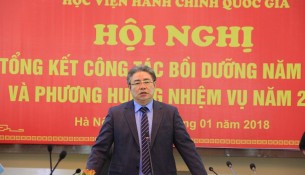 TS. Đặng Xuân Hoan – Bí thư Đảng ủy, Giám đốc Học viện phát biểu khai mạc Hội nghị