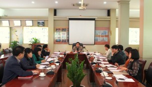 Các đại biểu tham dự cuộc họp Ban Chấp hành Công đoàn Học viện
