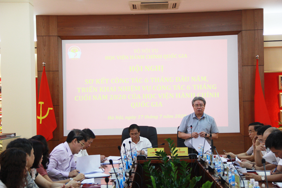TS. Đặng Xuân Hoan – Bí thư Đảng uỷ, Giám đốc Học viện phát biểu kết luận