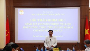 PGS.TS. Lương Thanh Cường, Phó Giám đốc Học viện phát biểu chủ trì hội thảo