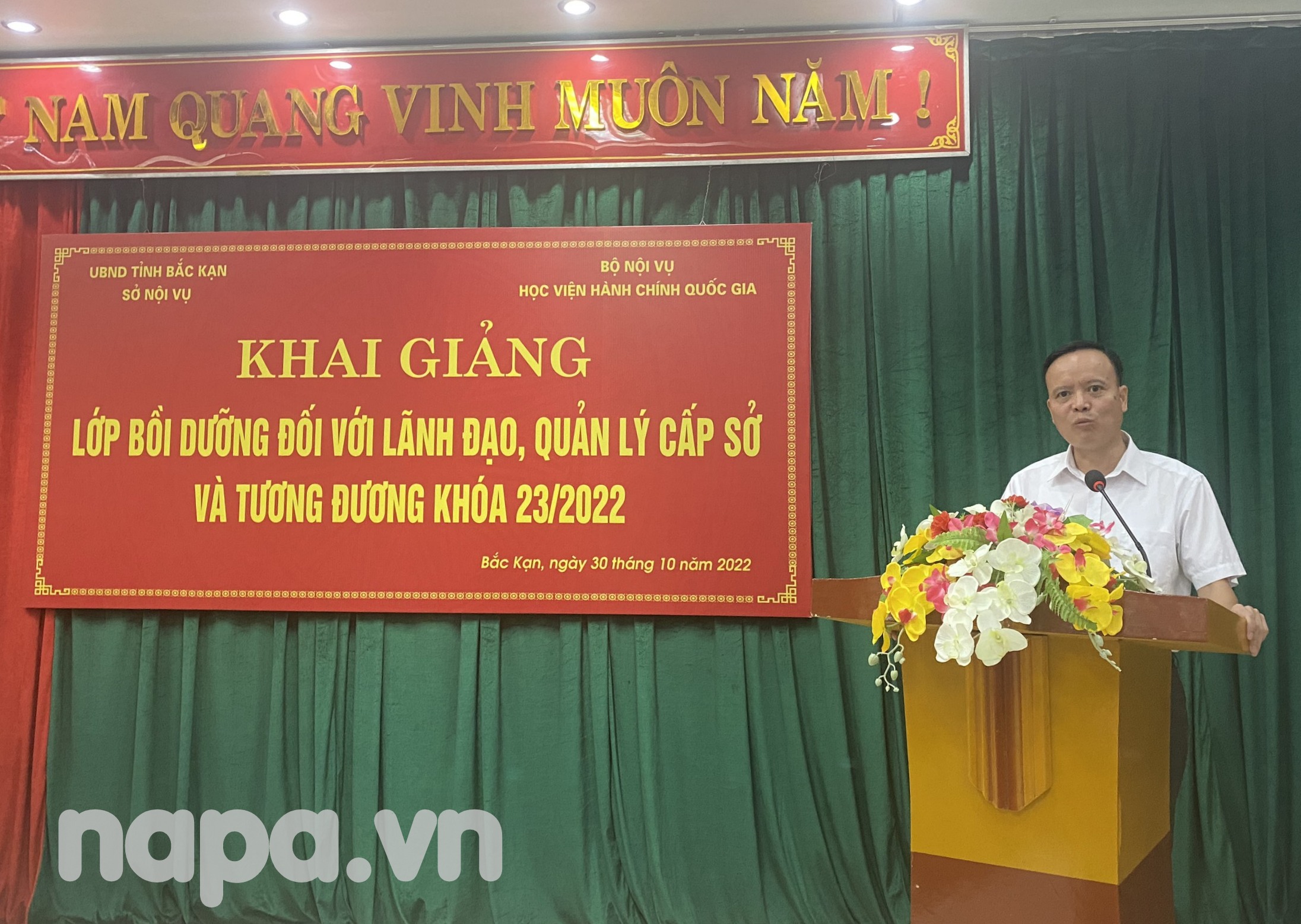 4. Đồng chí Đồng Văn Lưu đại diện học viên phát biểu