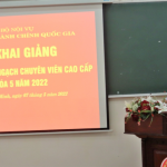 Lễ Khai giảng lớp Bồi dưỡng ngạch chuyên viên cao cấp khóa 5/2022 tại Phân viện Học viện Hành chính Quốc gia tại Thành phố Hồ Chí Minh