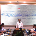 Quyền Giám đốc Học viện Hành chính Quốc gia triển khai nhiệm vụ công tác năm 2023 với Phân viện Học viện Hành chính Quốc gia tại Thành phố Hồ Chí Minh