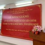 Khai giảng lớp Bồi dưỡng ngạch chuyên viên chính năm 2021 tại thị xã Hoài Nhơn, tỉnh Bình Định