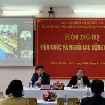 Phân viện Học viện Hành chính Quốc gia tại thành phố Huế tổ chức Hội nghị viên chức và người lao động năm 2021