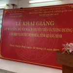 Khai giảng lớp Bồi dưỡng ngạch chuyên viên và tương đương năm 2022 tại huyện Minh Hóa, tỉnh Quảng Bình