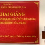 Lễ Khai giảng Lớp Bồi dưỡng đối với lãnh đạo, quản lý cấp sở và tương đương khóa 11/2024 tại Học viện Hành chính Quốc gia, các Phân hiệu thuộc Học viện Hành chính Quốc gia tại tỉnh Quảng Nam và tỉnh Đắk Lắk